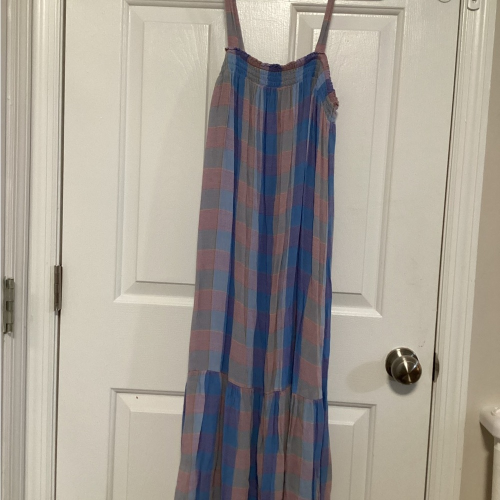 LOFT Multicolor Plaid Dress